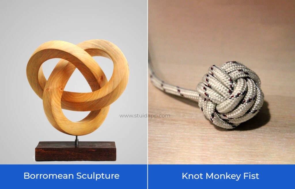 borromean_sculpture_and_Knot_Monkey_Fist