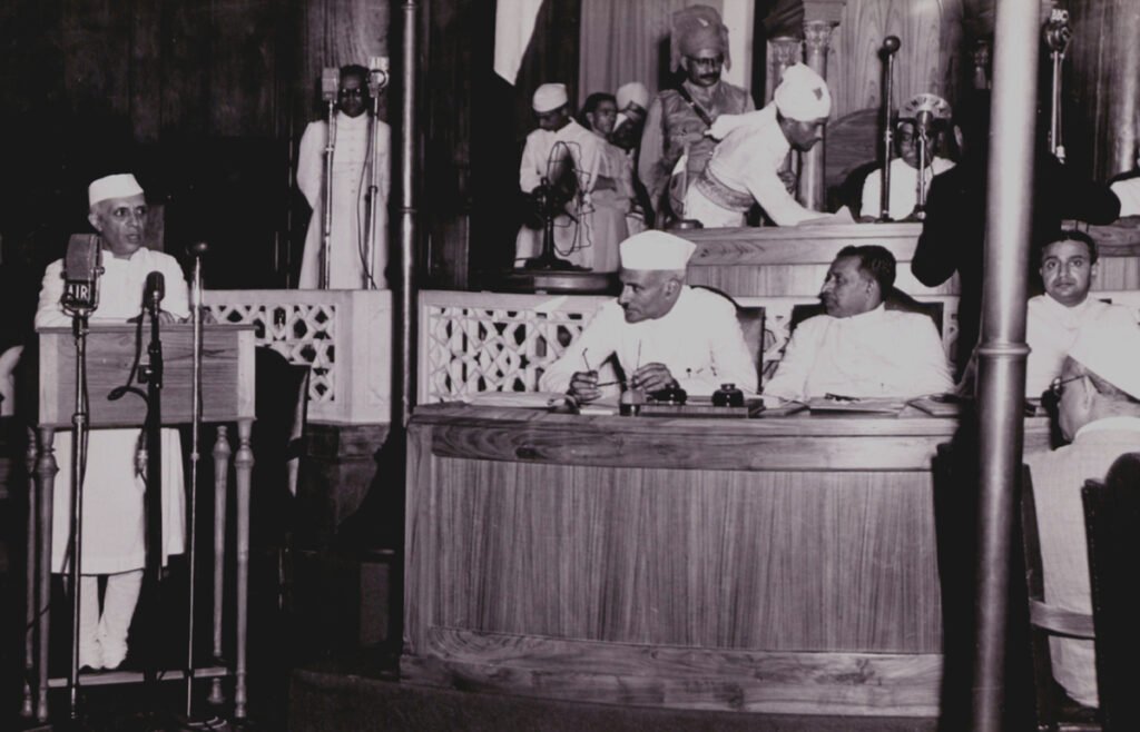 Jawarhlal nehru giving speech